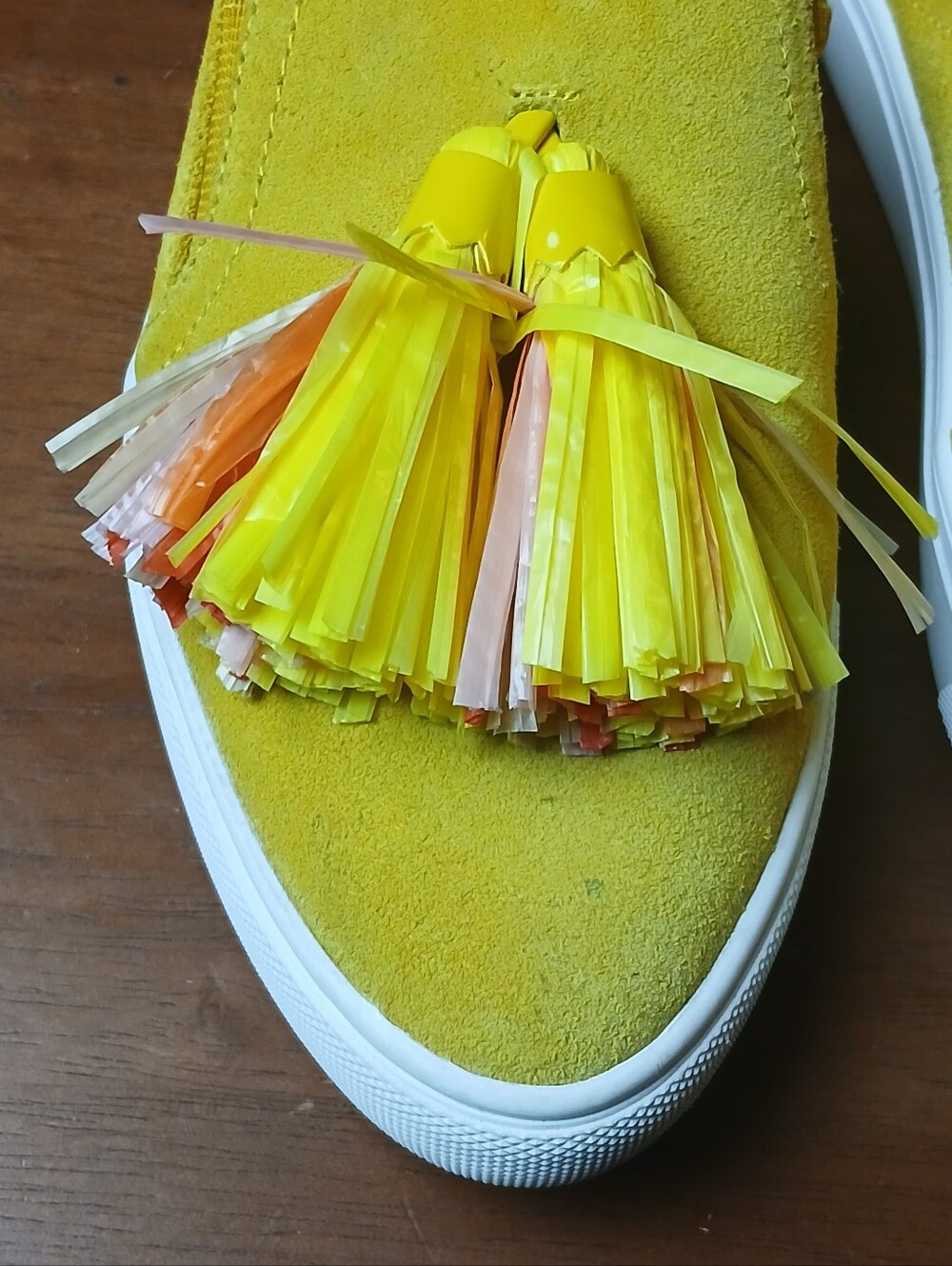Donald J. Pliner Kids Yellow Tassel Slip-On Shoes - Picture 6 of 15